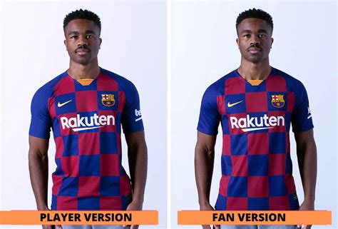 player version vs fan jersey